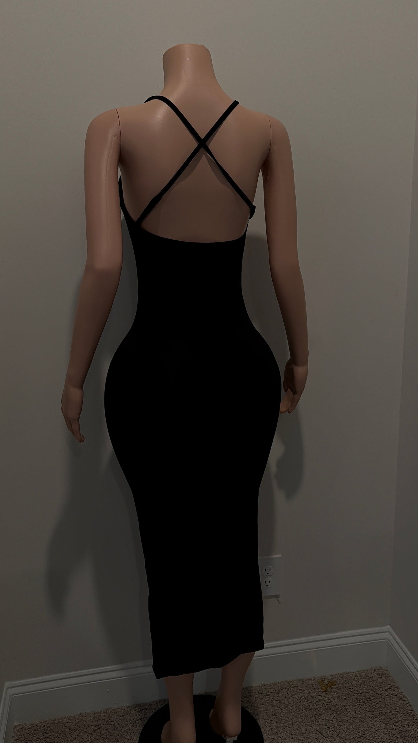 Black Running Errands Dress