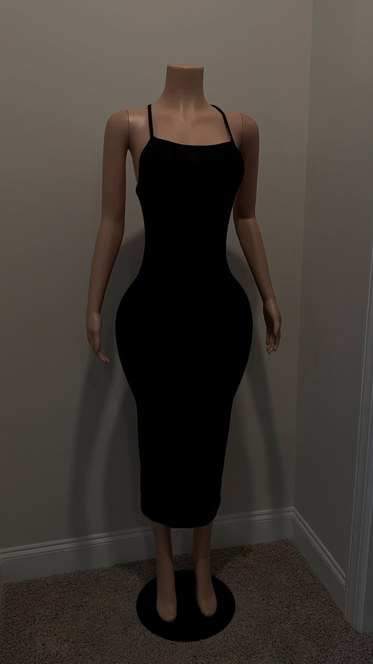 Black Running Errands Dress